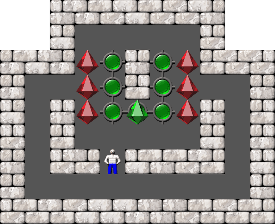 Sokoban Mass Remodel level 1057